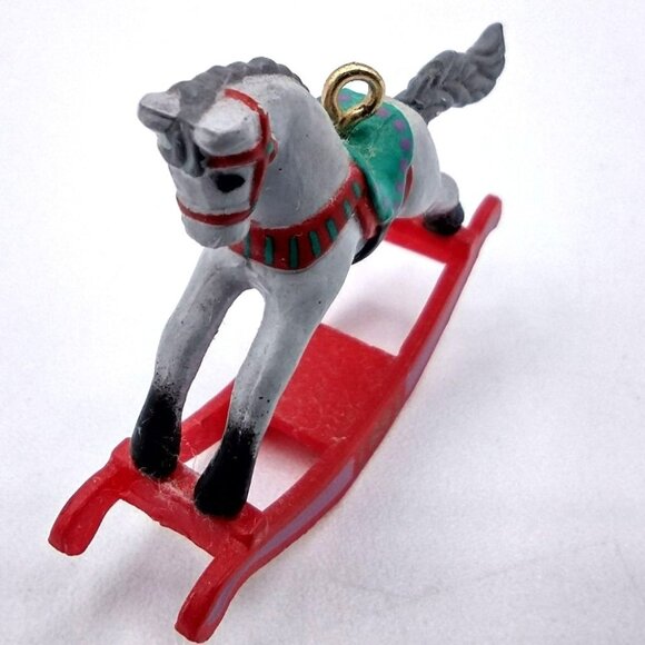 Rocking Horse Memories Ornament Hallmark Keepsake 1991 Vintage Christmas - Picture 7 of 10